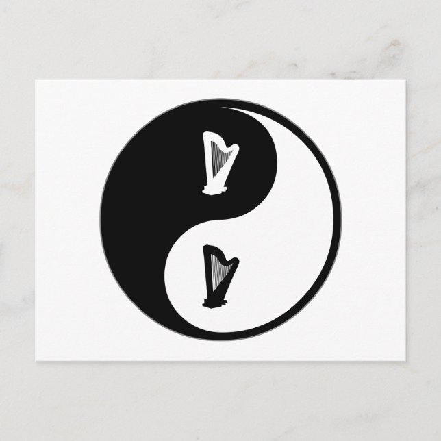 Cartão Postal Yin Yang Harpa (Frente)