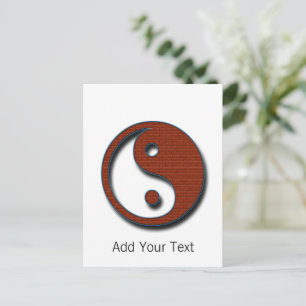 Cartão Postal Yin Yang por Shirley Taylor
