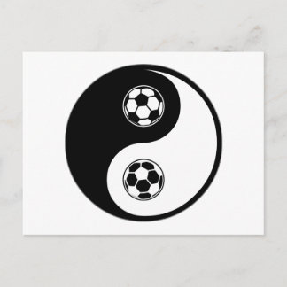 Cartão Postal Yin Yang Soccer