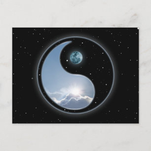 Cartão Postal Yin-Yang Sol-Lua