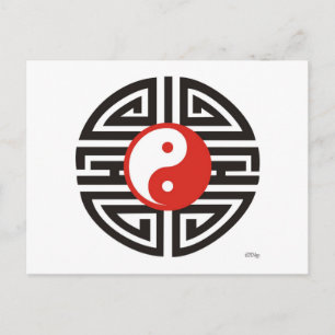Cartão Postal Yin Yang Tattoo