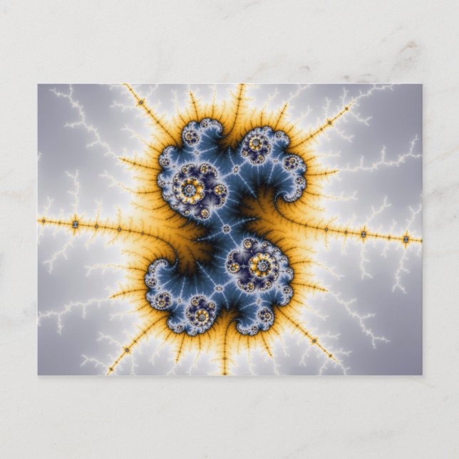 Cartão Postal Yinyang Twister - Cartão-postal fractal (Frente)