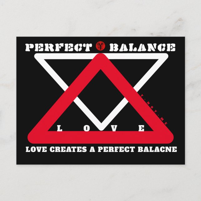 Cartão Postal YNOTME PERFECT BALANCE 4b3  Postcard (Frente)