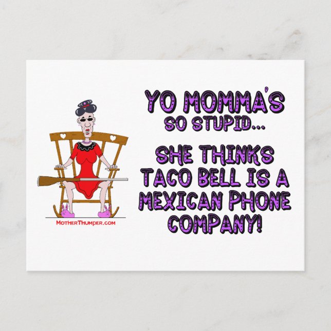 Cartão Postal Yo Momma # 10 (Frente)