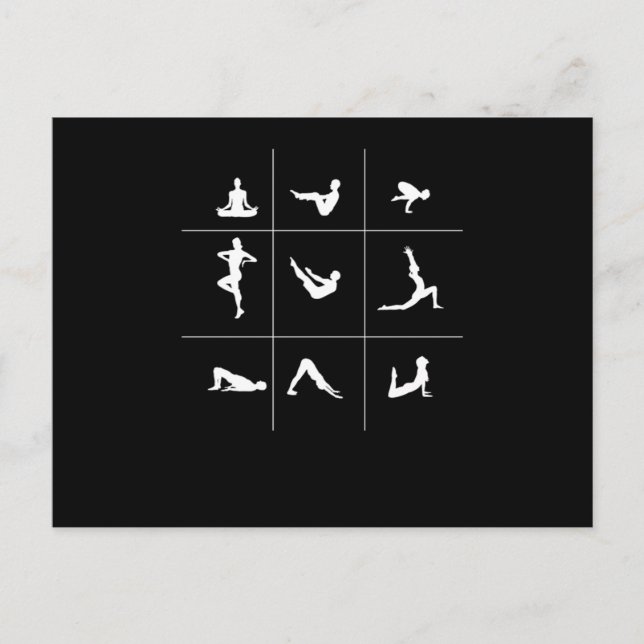 Cartão Postal Yoga Asana Buddhism Meditation Spiritual Zen Gift (Frente)