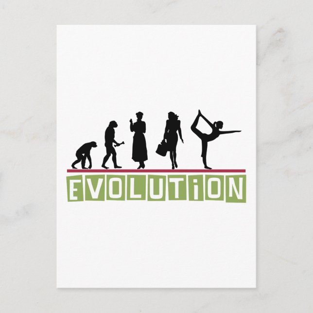 Cartão Postal Yoga Gift Evolution (Frente)