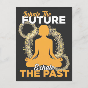 Cartão Postal Yoga Inspiração - Citação positiva Namaste esp