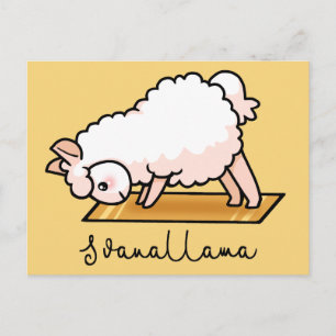 Cartão Postal Yoga llama - Svanallama