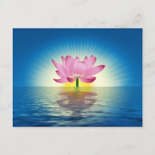 Cartão Postal Yoga Lotus