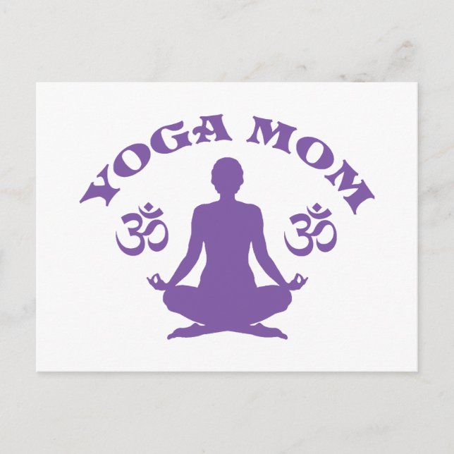Cartão Postal Yoga Mãe (Frente)