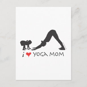 Cartão Postal Yoga Mãe