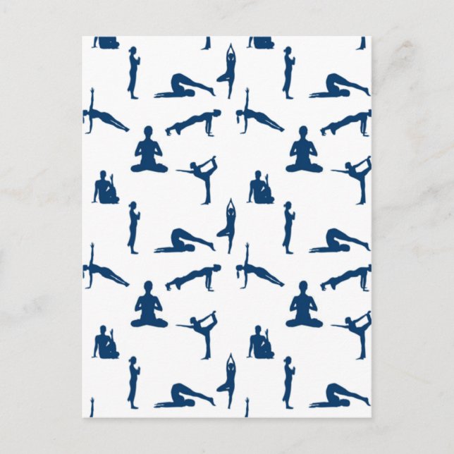 Cartão Postal Yoga Poses (Frente)