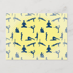 Cartão Postal Yoga Poses