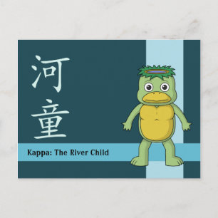 Cartão Postal Yokai Kappa (Rio Imp)