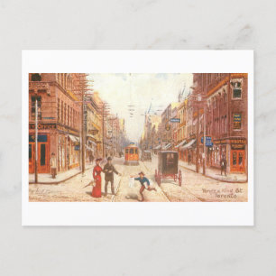 Cartão Postal Yonge & King Streets Toronto Canada Vintage