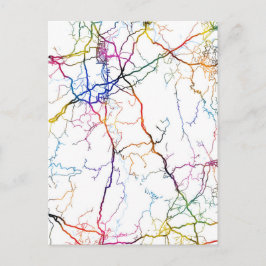 Cartão Postal Yongzhou China City Map