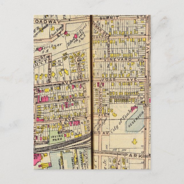 Cartão Postal Yonkers, Nova Iorque 9 (Frente)