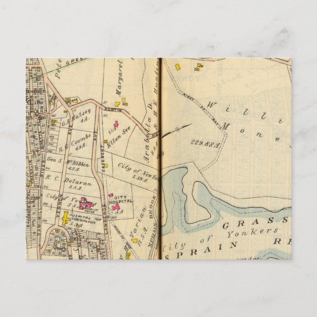 Cartão Postal Yonkers, Nova Iorque 9 (Frente)