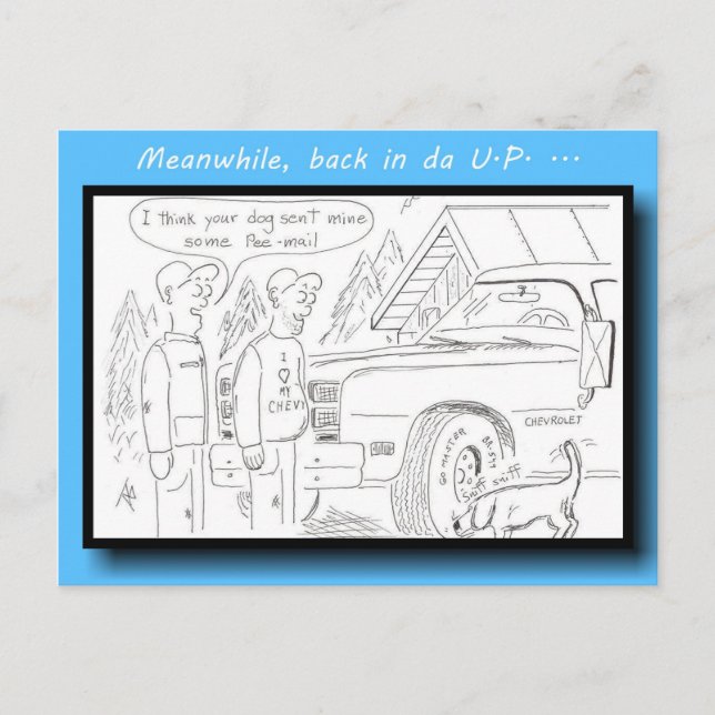 Cartão Postal Yooper Peemail Postcard (Frente)