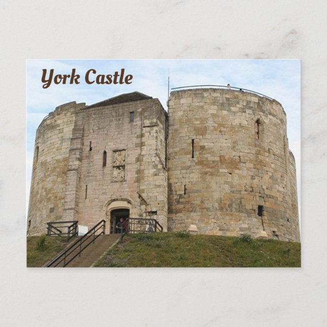 Cartão Postal York Castle, Inglaterra, Reino Unido (Frente)