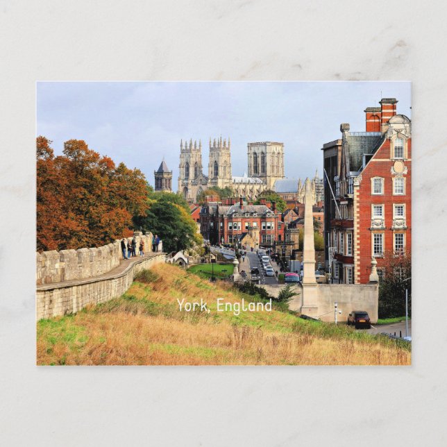 Cartão Postal York, fotografia cênica na Inglaterra (Frente)
