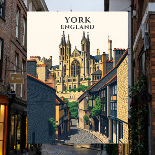 Cartão Postal York Inglaterra - Viagem Histórico