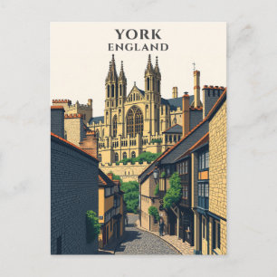 Cartão Postal York Inglaterra - Viagem Histórico