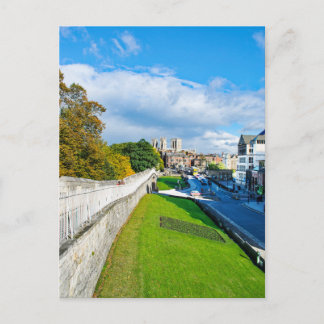 Cartão Postal York Walls e Minster