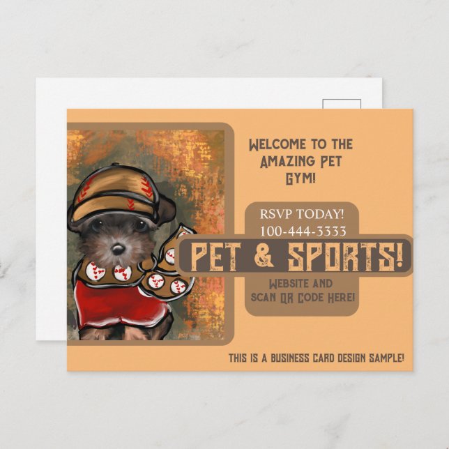 Cartão Postal Yorkie Poo  (Frente/Verso)