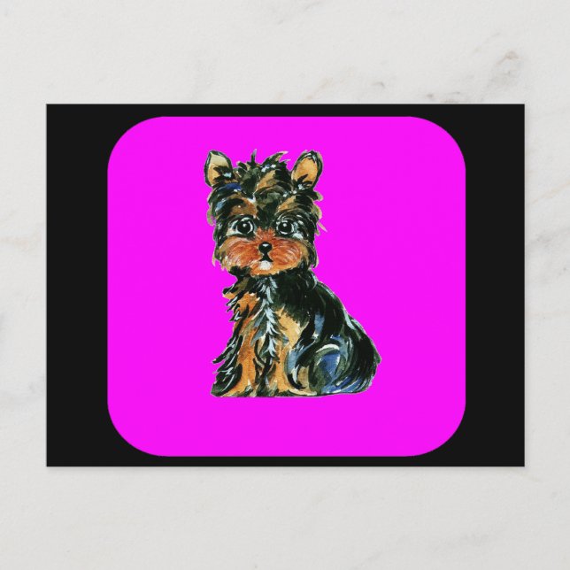 Cartão Postal Yorkie Poo (Frente)