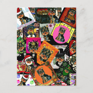 CARTÃO POSTAL YORKIE POO