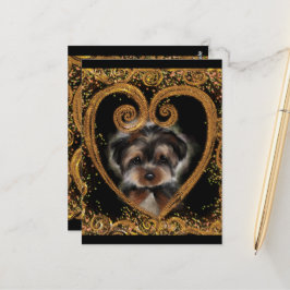 Cartão Postal Yorkie Poo
