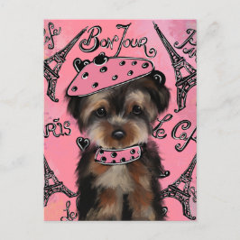 CARTÃO POSTAL YORKIE POO