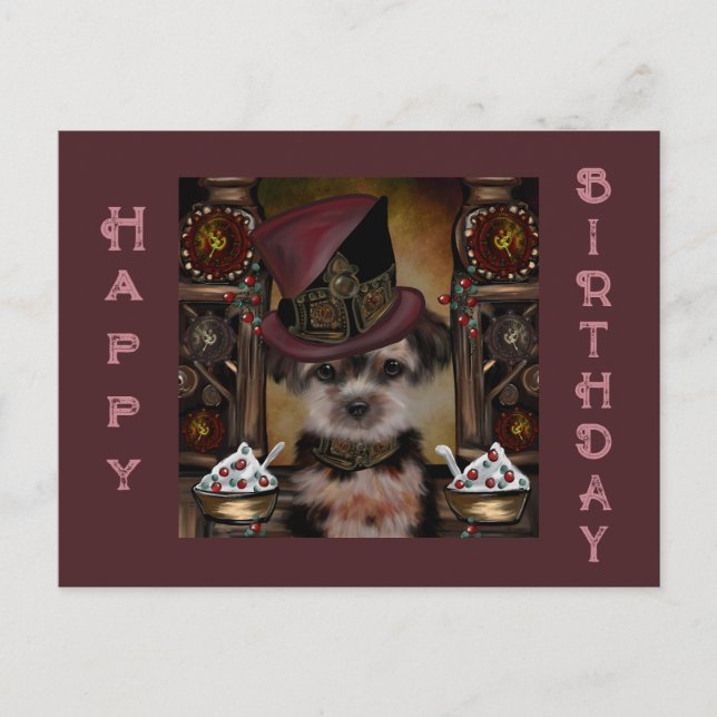 Cartão Postal Yorkie Poo (Frente)