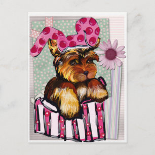 CARTÃO POSTAL YORKIE POO