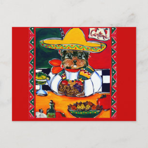 Cartão Postal Yorkie Poo Cinco de Maio