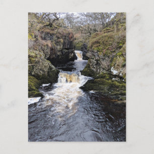 Cartão Postal Yorkshire Dales, Ingleton - Cataratas Rival