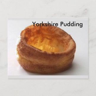 Cartão Postal Yorkshire Pudim