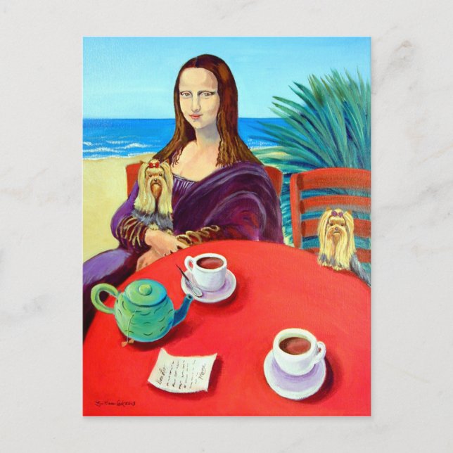 Cartão Postal Yorkshire Terrier (Frente)