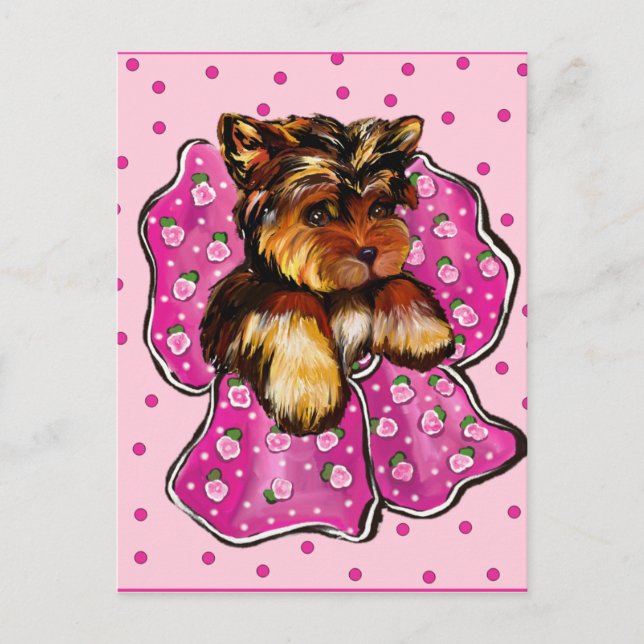CARTÃO POSTAL YORKSHIRE TERRIER (Frente)