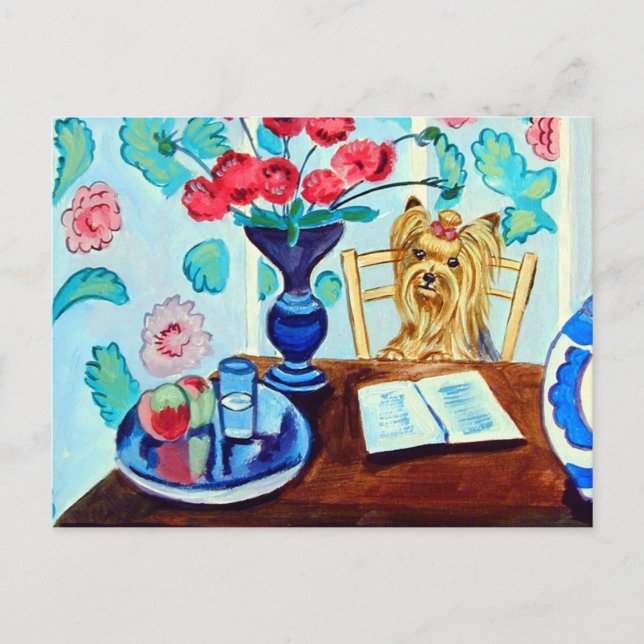 Cartão Postal Yorkshire Terrier (Frente)