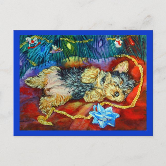 Cartão Postal Yorkshire Terrier (Frente)