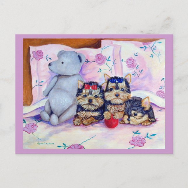 Cartão Postal Yorkshire Terrier Postcard (Frente)