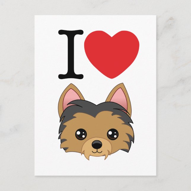 Cartão Postal Yorkshire Terrier Postcard (Frente)