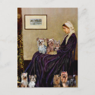 Cartão Postal Yorkshire Terriers (Sete) - A Mãe de Whistler