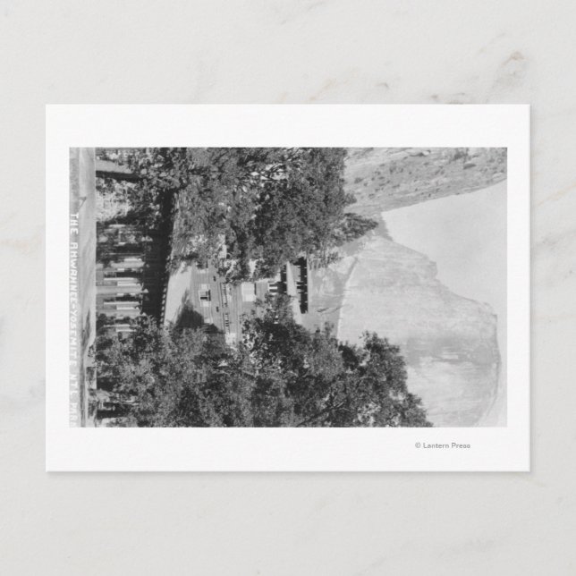 Cartão Postal Yosemite, CA - O Lodge Ahwahnee e El Capitan (Frente)