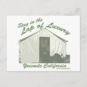 Cartão Postal Yosemite Luxury Viagem Humor Slogan