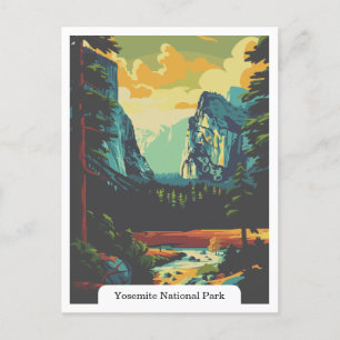 Cartão Postal Yosemite National Park, Califórnia EUA