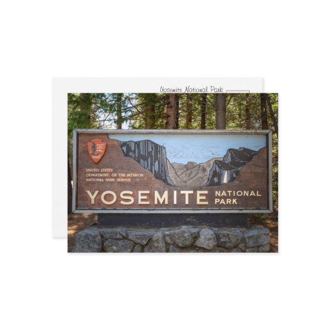 Cartão Postal Yosemite National Park – Rustic Travel Photography (Frente/Verso In Situ)
