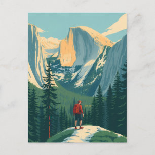 Cartão Postal Yosemite National Park USA Retro